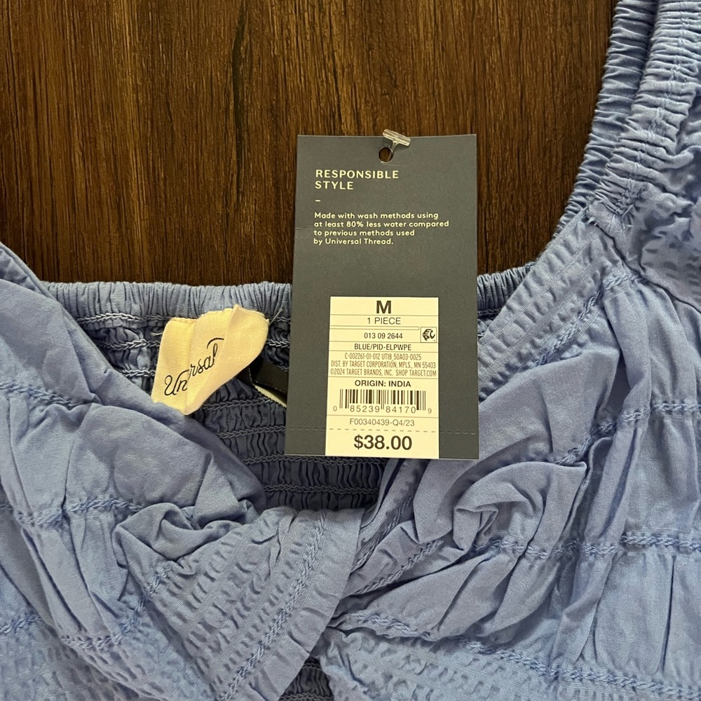 Periwinkle tiered dress